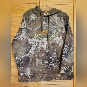 SHE Outdoor Cabelas Womans Camo Sweatshirt Hoodie Like New Size SMALL